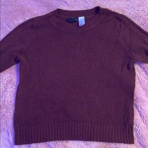 Divided Maroon Sweater
